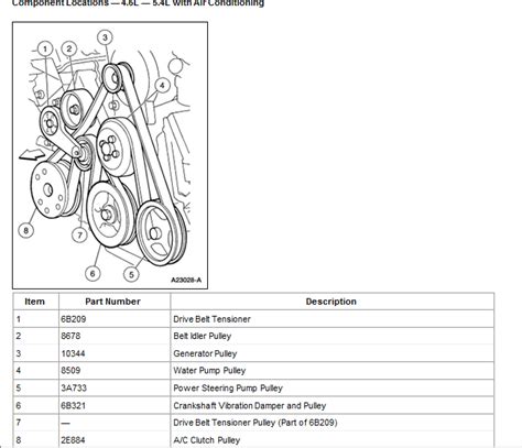 Ford F Serpentine Belt Diagram Without Ac F