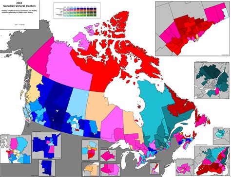 Canadian Election Atlas: Federal election maps (2004-2011)