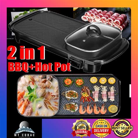 KOREAN 2 IN 1 SAMGYUP ELECTRIC GRILLER WITH HOTPOT 2 In 1 Electric