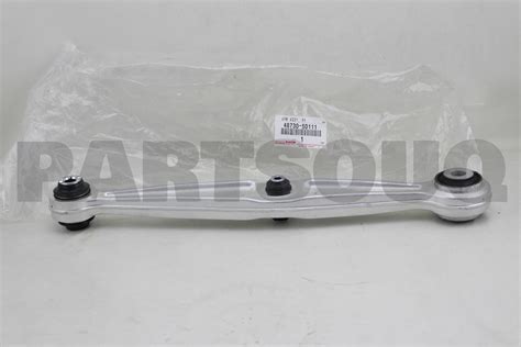 4873050111 Genuine Toyota ARM ASSY REAR SUSPENSION NO 2 RH LH 48730