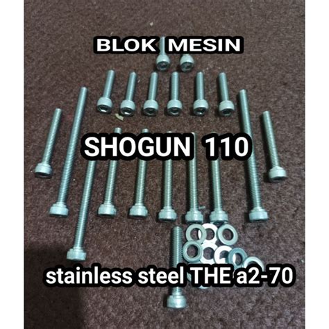 Jual Baut Block Mesin Shogun Blok Set Bak Kopling Original Shopee