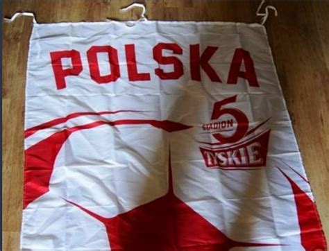 Flaga Tyskie Stadion Polska X Metr X Cm Zamo Kup Teraz