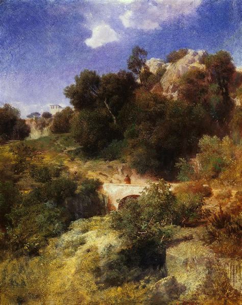 Italian Landscape Painting By Arnold Bocklin Fine Art America