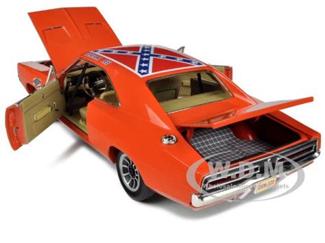 1969 Dodge Charger Dukes Of Hazzard General Lee 118 Diecast Car Model Autoworld Amm964