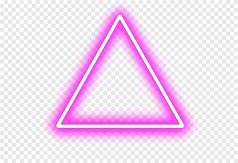 Triangular Neon Illustration Triangle Android Neon Triangle Purple