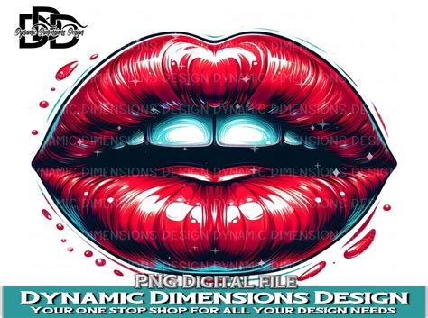 Dripping Lips Clipart Png Graphic By Dynamic Dimensions · Creative Fabrica