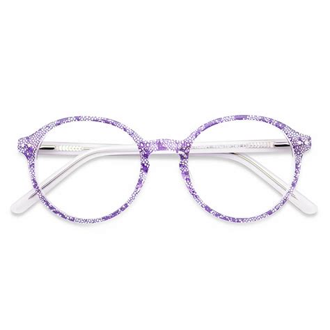 H5064 Round Floral Eyeglasses Frames | Leoptique