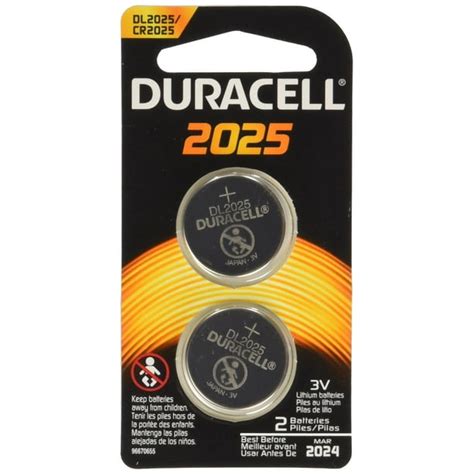 Duracell 2025 3V Lithium Coin Battery - 2 count - Walmart.com - Walmart.com