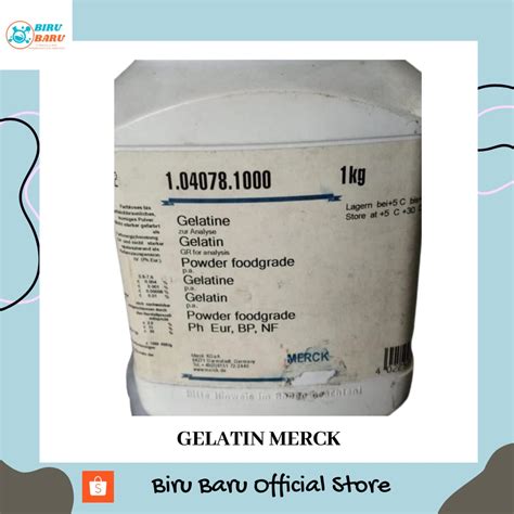 Jual GELATIN 3 GRAM PRO ANALISA MERCK BEST Shopee Indonesia