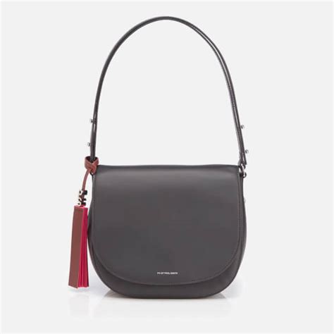 Ps By Paul Smith Womens Ps Leather Saddle Bag Black