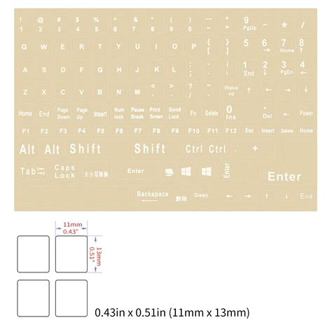 Buy English Keyboard Stickers Universal Computer Laptop Replacement