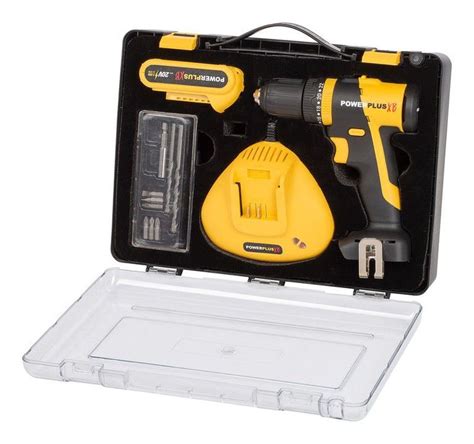 20v Klopboormachinedriver 20v 2ah Accu Varo Powerplus Oplader — Brycus