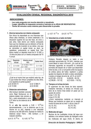 Matematica 5 Ecr Diagnostico 2019 Drelp PDF