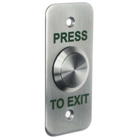 Surface Stainless Exit Button Narrow Surface Exit