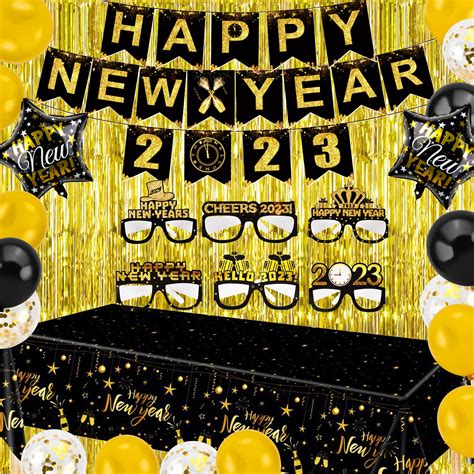 Buy Abitoncc Happy New Year Decorations 2025 Happy New Year Banner ...