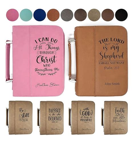 Amazon Bible Covers For Women And Men Personalized Bible With