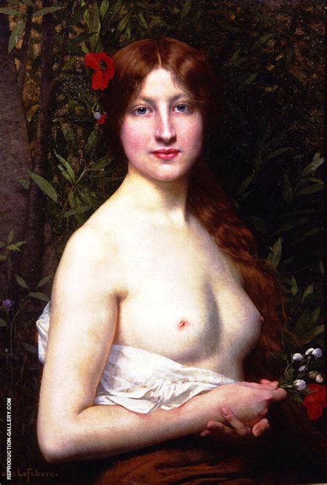 Fleurs Des Champs By Jules Joseph Lefebvre Oil Painting Reproduction