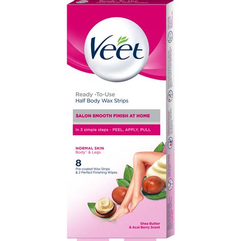 Buy Veet Full Body Waxing Kit Nornal Skin 20 Wax Strips Online Veet