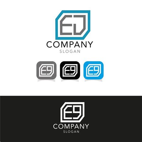 Premium Vector Modern Monogram Initial Letter Ej Logo Design Template