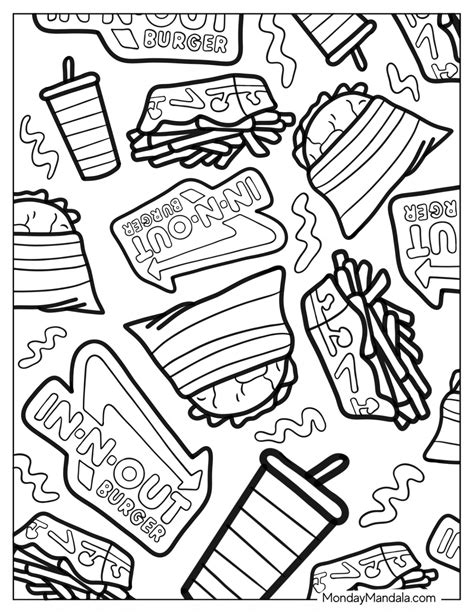 20 Burger Coloring Pages Free Pdf Printables