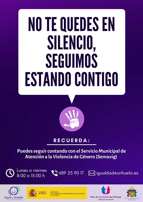 Igualdad Pone En Marcha La Campaña “no Te Quedes En Silencio Seguimos