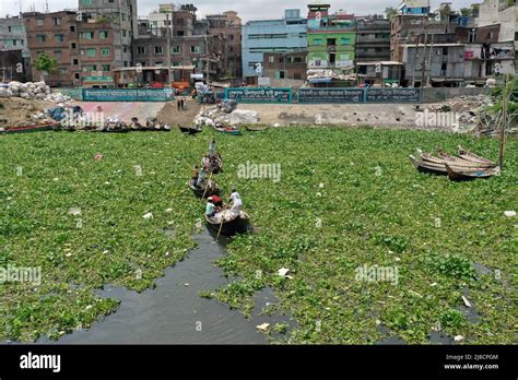 Dhaka Bangladesh May 15 2022 The River Buriganga In Dhaka Has Been