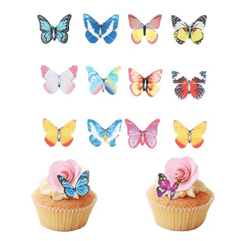 Impress With Edible Butterfly Cake Decorations That Look Like Real Ones