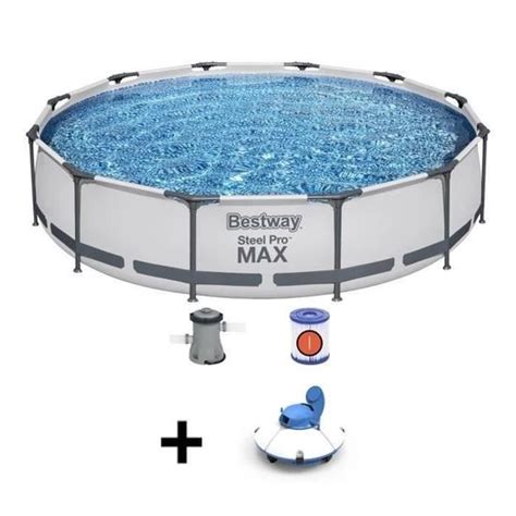 Kit Piscine Hors Sol Tubulaire BESTWAY Steel Pro Max 366 X 76 Cm