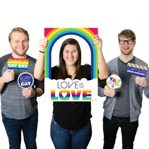 Big Dot Of Happiness Love Is Love Gay Pride Lgbtq Rainbow Photo Booth