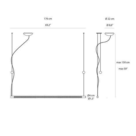 Rotaliana Squiggle H Lampada Tubolare A Led Da Sospensione