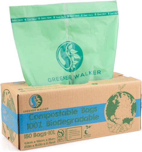 All Green X L Compostable Caddy Liners Litre Degradable