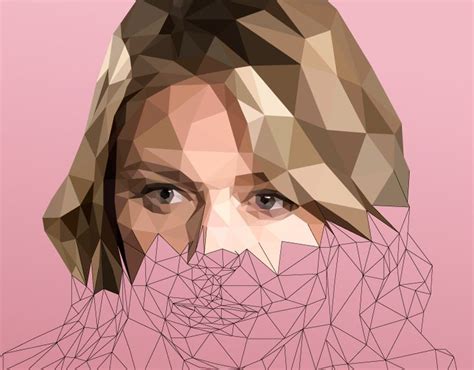 Margaery Low Poly On Behance Geometric Shapes Art Polygon Art Low