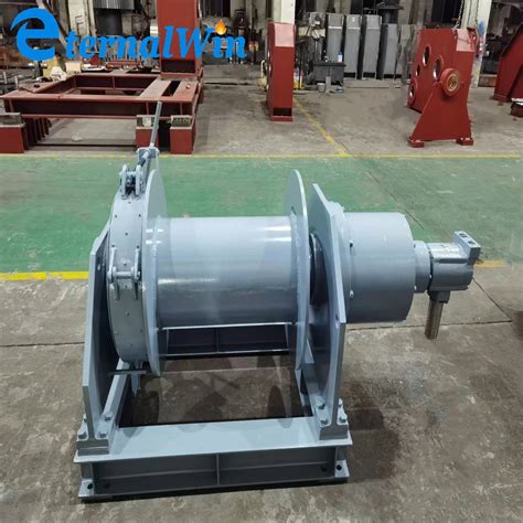 20ton Electric Marine Ship Cable Double Drum Winch With Anchor Double Drum Electric Mooring