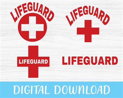 Lifeguard Svg Red Cross Svg Life Guard Svg Lifeguard Logo Cricut Svg