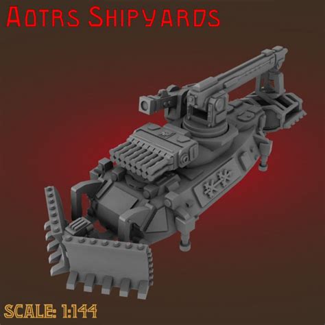 3d Printable Mg144 Aotrs20 Tomb Guardian Engineering Vehicle By Aotrs Shipyards