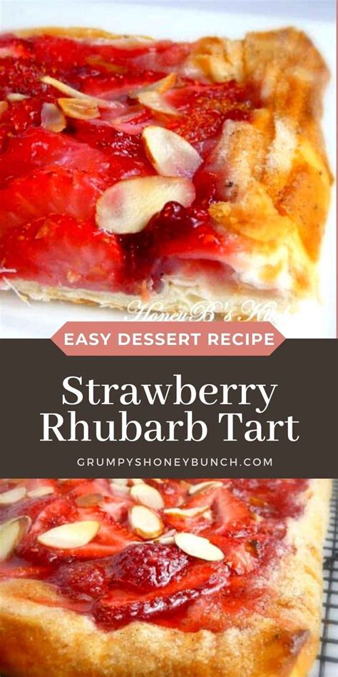 Strawberry Rhubarb Tart Delicious And Easy Dessert Recipe