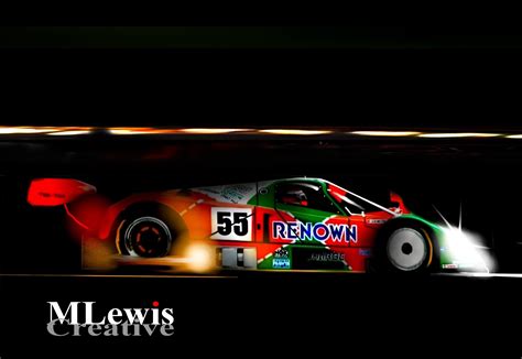 Double Nickle Johnny Herbert Mazda B Le Mans Original Art By