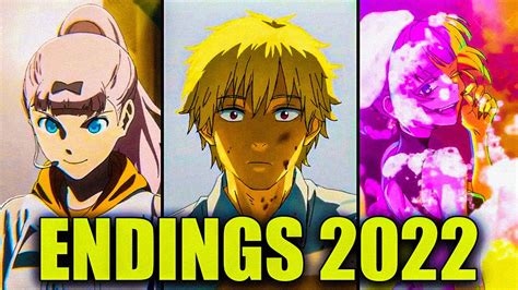 LOS MEJORES ENDINGS DE ANIME DEL AÑO 2022 YouTube