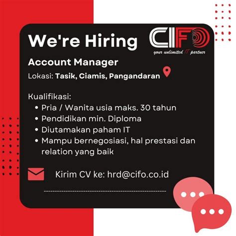 Lowongan Kerja Account Manager Di PT Citra Jelajah Informatika