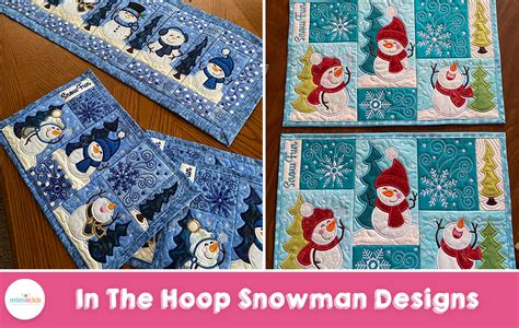 Customer Projects In The Hoop Snowman Designs Designs By JuJu