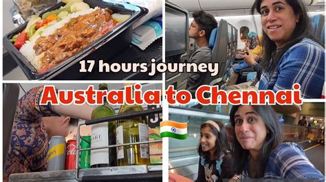 Australia To Chennai Full Flight Vlog Via Singapore Changi