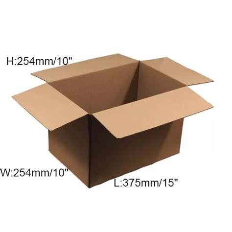 25 X Single Wall Cardboard Box 381 X 254 X 254mm 15 X 10 X 10” Packaging Now