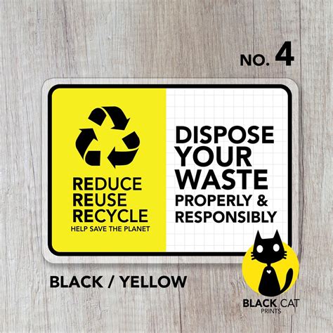 Dispose Your Waste Properly And Responsibly Sign Laminated Signage