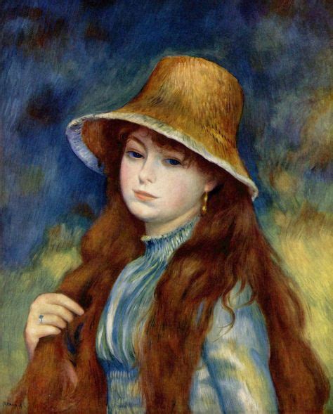 Jeune Fille Au Chapeau De Paille Pintada Por Pierre August Renoir Mas