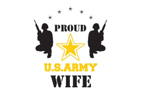 Proud US ARMY WIFE Graphic By GRAPPIX Studio Creative Fabrica