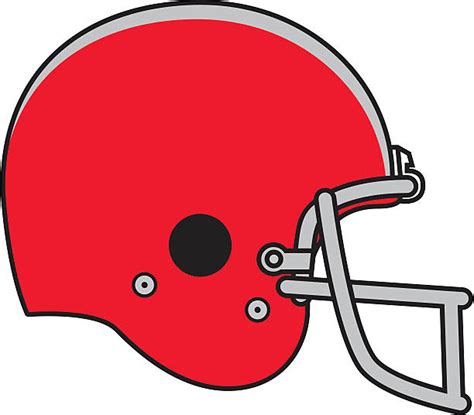 Red Football Helmet White Background Illustrations, Royalty-Free Vector ...