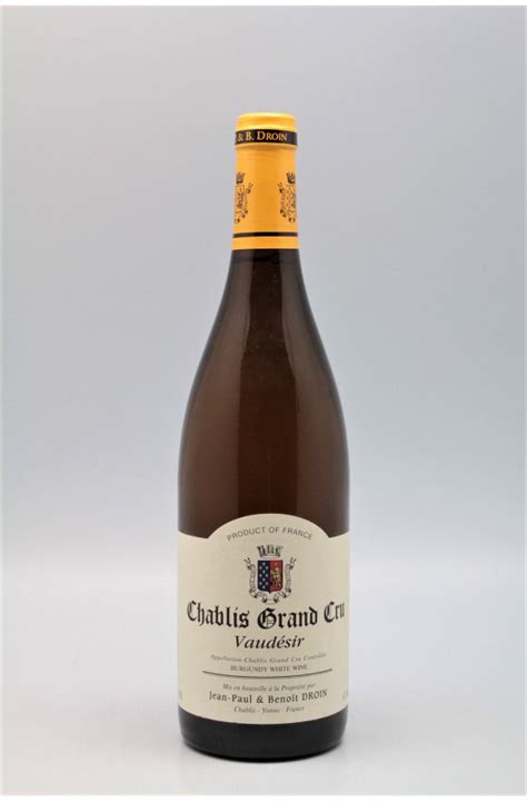 Jean Paul Droin Chablis Grand cru Vaudésir 2019