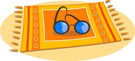 Beach Towel Stock Vector Illustration Of Equipment Relax 48712