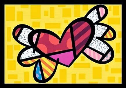 Quadro Romero Britto Moldura E Vidro R 35 00 Em Mercado Livre