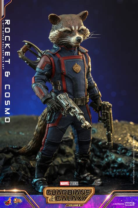 Hot Toys MMS 708 Guardians Of The Galaxy Vol 3 Rocket And Cosmo Hot Toys Complete Checklist